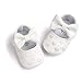 Voberry Baby Girls Stripe Bow Shoes Toddler Princess Flat Leather Moccasins (12~18Month, White)