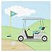 Blue Paper Napkins for Golf Birthday Party (6.5 x 6.5 Inches, 150 Pack)