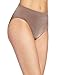 Wacoal Women's B Smooth Hi-Cut Panty Brief Panty, Cappuccino, Large