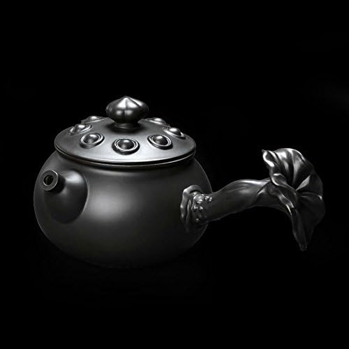Chinese Yixing Purple Clay Handmade Lotus Tea Pot Zisha Zi Ni Teapot 210ml