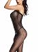 Amoretu Womens Sheer Lingerie Strapless Bodysuits Crotchless Bodystocking Black