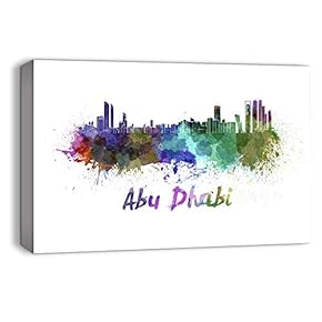 Watercolor Abstract Ink Splash Painting Artwork for Home Framed