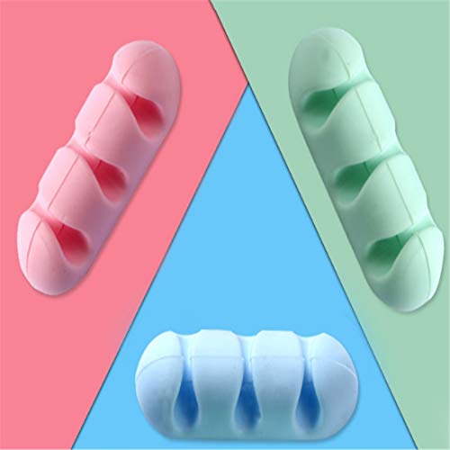 Kuke Cable Organizer,2 PCS Cable Clips Cable Holder Solid Silicone Cartoon Electrical Wire Cable Clamp