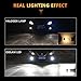 OXILAM 9145 9140 H10 LED Fog Light Bulbs Super Bright 2600 Lumens CSP Chipset for Fog Lights or DRL Replacement 6000K Xenon White (Pack of 2)