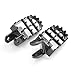 Krator Black Foot Pegs Compatible with Honda Motocross CR80R, CR85R, XR250R, XR400R, XR600R, and More! (1988-2012) Dirtbike Foot Rest Stomper Footpegs (FP005)