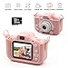 Kids Digital Camera Child Camcorder, Girls Birthday Toy Gifts for 4-13-Year-Old Children, Update Dual Cameras 20.0MP Toddler Video Recorder 1080P IPS 2