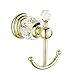 AUSWIND Antique Gold Mental Clothes Hook Crystal Wall Mounted Bathroom Accessory XH