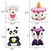 Ouflow 4Pcs Squishies Slow Rising Toy Pack Unicorn Cake,Pink Dog,Panda,Star Deer Jumbo Soft Cream Scented Cute Squishy for Kids Party Favors