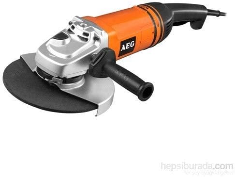 Aeg WS 24 - 230 GV DMS - Angle Grinder 2400 W - 230 mm -int. Man Muerto- EMP Rotating - Briefcase, Black