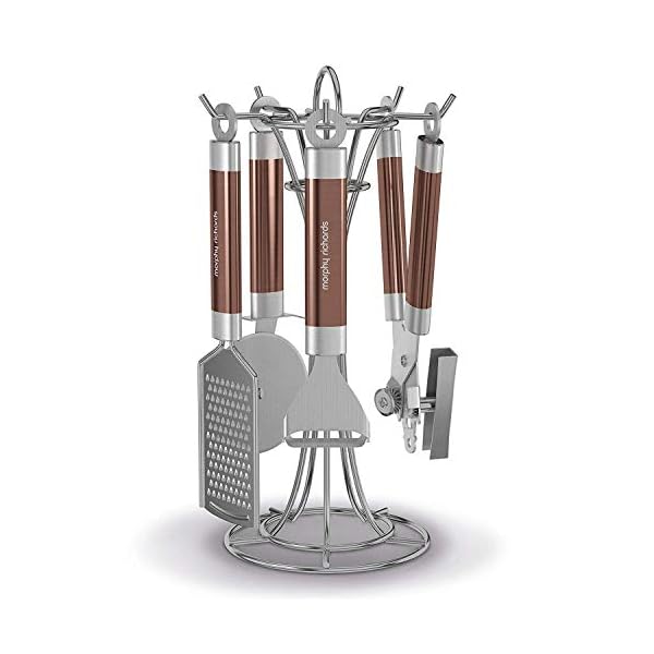 Morphy-Richards-975075-Kitchen-Utensils-Set-Accents-Range-Kitchen-Gadget-Set-Stainless-Steel-Copper-4-Piece Morphy Richards 975075 Kitchen Utensils Set, Accents Range, Kitchen Gadget Set, Stainless Steel, Copper, 4-Piece