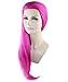 Long Hair Fantasy Wig Pink Hairpiece for Women Anime Cosplay Dress Up Costume