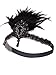 Vijiv Vintage Silver Beaded 20s Headpiece 1920s Gatsby Flapper Headband Feather