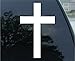Crawford Graphix Christian Cross Jesus Vinyl Decal Sticker- Die Cut Decal Bumper Sticker for Windows, Cars, Trucks, Laptops, Etc. (6