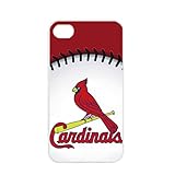 MLB Major League Baseball St. Louis Cardinals Logo Apple iPhone 4 / 4s TPU Soft Black or White case (White)