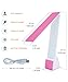 Lustrat LED Desk Lamp - Minimalistic Office Desk Lamp - Rechargeable Lamp with Bed, Study, and Work Desk Light Modes - Portable Table Desk Lamp for Back to School and Work from Home Set-up - Rose