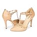 DREAM PAIRS ROCKSTAR-P Women's D'Orsay Style Metal Studs Pointy Pumps Classic Stiletto Heel Shoes New