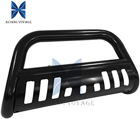 RUIANG VOYAGE 1pc for 02-05 Dodge Ram 1500 03-09 2500/3500 Pickup 3inch Heavy Duty Steel Tube Black Bull Bar Front Bumper Grill Guard