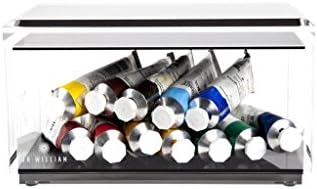 JR William Modern Luxury Hand-Crafted Clear and Colored Acrylic Stackable Box