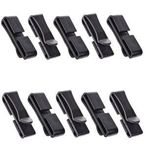 BCP Pack of 10pcs Webbing Ending Clip Connect Buckle for Backpack Adjusting Strap (1 1/2")
