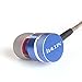 i.VALUX Hybrid 10mm Dynamic Balanced Armature (BA) Dual-Driver in Ear Monitors IEMS Wood Noise-isolating HI-FI Headphones Headset,Red (Blue&Burlywood)