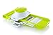 Gourmia GMS9225 5-in-1 Mandolin Slicer Handheld Kitchen Slicer With 5 changeable Parts Multiple Grating Blades for Fine to Coarse Slicing, Durable BPA free food safe material