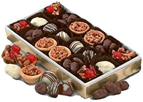 Gourmet Chocolate Assortment, Chocolate Truffles and More, Gift Box Sampler for Christmas, Birthday, Best Chocolate Gift for Mother, Father, Corporate Gift, Includes Dark, Milk, White Chocolate