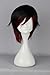COSPLAZA Cosplay Wigs Short Black Red Girl Anime Show Heat Resistant Party Hair (Black/Red)