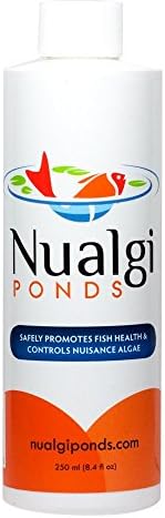 Nualgi Ponds - Natural Algae Control, Water Clarifier & Algaecide Alternate - 100% Safe for All Fish, Plants & Animals (1 x 250ml)