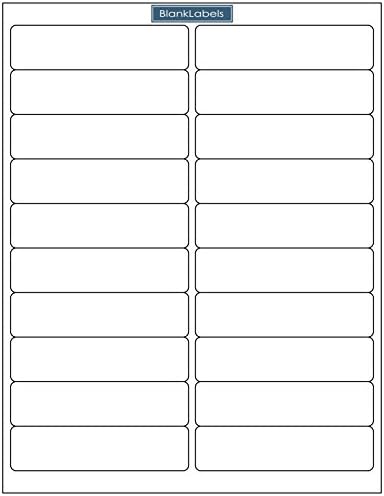 20 Per Page Address Barcode Labels (2000 Labels) - Compatible to Word Size Labels. Laser and Ink Jet Printer Compatible. Blank Labels Brand Made in The USA (100 Sheets)