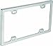 Bell Automotive 22-1-46092-8 Universal License Plate Frame with Clear Cover, Chrome