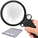 The multipurpose magnifier with light for professionals & collectors | 4 magnification modes | up to 55x magnification | scratch-resistant magnifying glass | for reading, coin, stamp & rock collecting