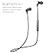 Bluetooth Sport Headphones by Monstercube MC58, Wireless Noise Cancelling In-ear Earbuds with Microphone for Running Workout Gym