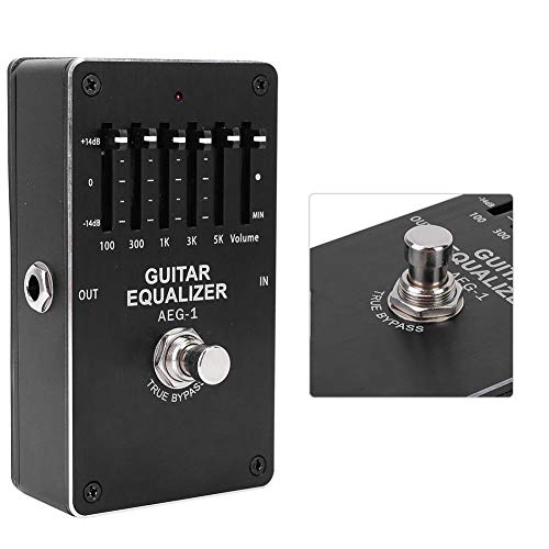 Huairdum Guitar Equalizer, Mini Space Portable Equalizer Tone Control Electric Pedal Guitar Effector Pedals Musical Instrument Accessory for Music Lovers - Thumbnail 5