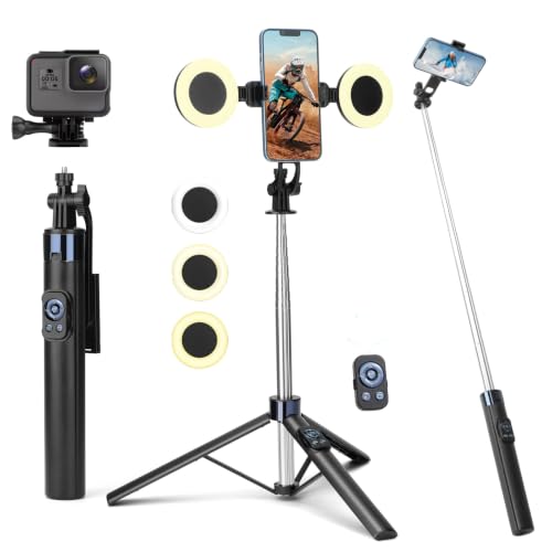 HUGSEE Metal Selfie Stick Tripod
