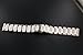 AUTULET 18mm Luxury Ceramic Link Watch Strap Replacement in Two Tone Rose Gold and White Solid Stainless Steel