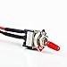 MAS SPST Toggle Switch Wires On/Off Metal Mini Small Automotive/Boat/Car/Truck