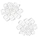 Bluecell 30pcs Different Size Fishing Squid Jigs Squid Hooks Covers Protectors