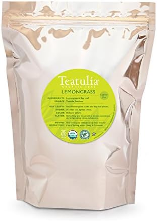 Teatulia Organic Loose Leaf Lemongrass Infusion Herbal Tea - 1lb