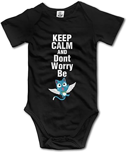 HmkoLo Kid's Baby Fairy Tail Happy Romper Jumpsuit Bodysuit Clothing Outfits Set 6-24 M Black