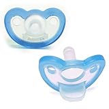 JollyPop Pacifiers PREEMIE Size FOR PREMATURE OR SMALL FULL TERM BABY'S Blue Natural Scent (2 Count)