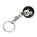 Sky Fish Key Ring Billiards Keychain Magic 8 Keyring Ball Charm Keyring Novelty Gift Toy Cute creative and use of a wide range 25MM No.8 black 2pcs