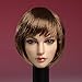 HiPlay 1/6 Scale Female Figure Head Sculpt, Beuty Charming Girl Doll Head for 12