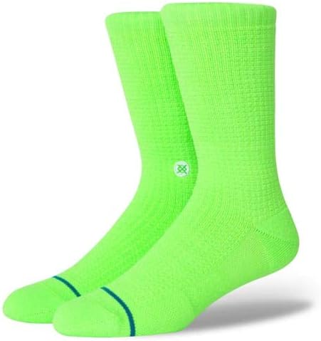 Amazon スタンス Stance Hyper Crew ソックス 蛍光グリーン 靴下 緑 Socks Neongreen S スポーツソックス 通販