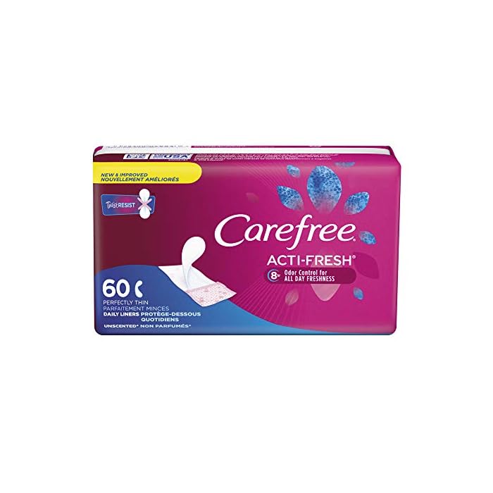 Carefree Body Shape Thin to-Go Pantiliners-Unscented-60 ct