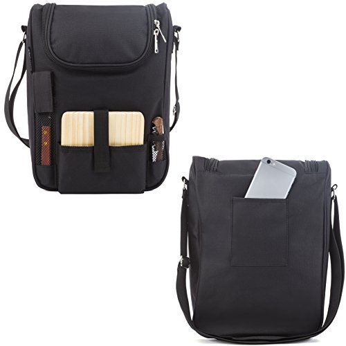 2 Insulated+Travel+Wine+Tote+Bag