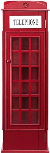 Red Phone Booth Media Storage Cabinet Harper Blvd