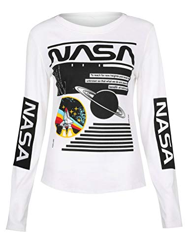 41c%2BakJS5BL Ezcosplay Crew Neck Long Sleeve Letter Printed Shirt Graphic Tee Tops for Women - Image 3