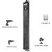 BESTTEN 1U PDU with 8 Outlets and 9FT Cord, Heavy Duty Metal Power Strip with Surge Protector (900 Joules), 15A/125V/1875W, 19-inch Server Rack Mount Power Distribution Unit, ETL Listed Black