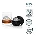 Create Extra Large 2.5” Ice Spheres - 4 Pack - Larger Than Ice Sphere Trays Which ONLY Create 2” Ice Balls - Arctic Chill - Lifetime Guarantee