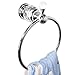 Kabter Crystal Series Brass Bathroom Hand Towel Ring, Polished Chrome